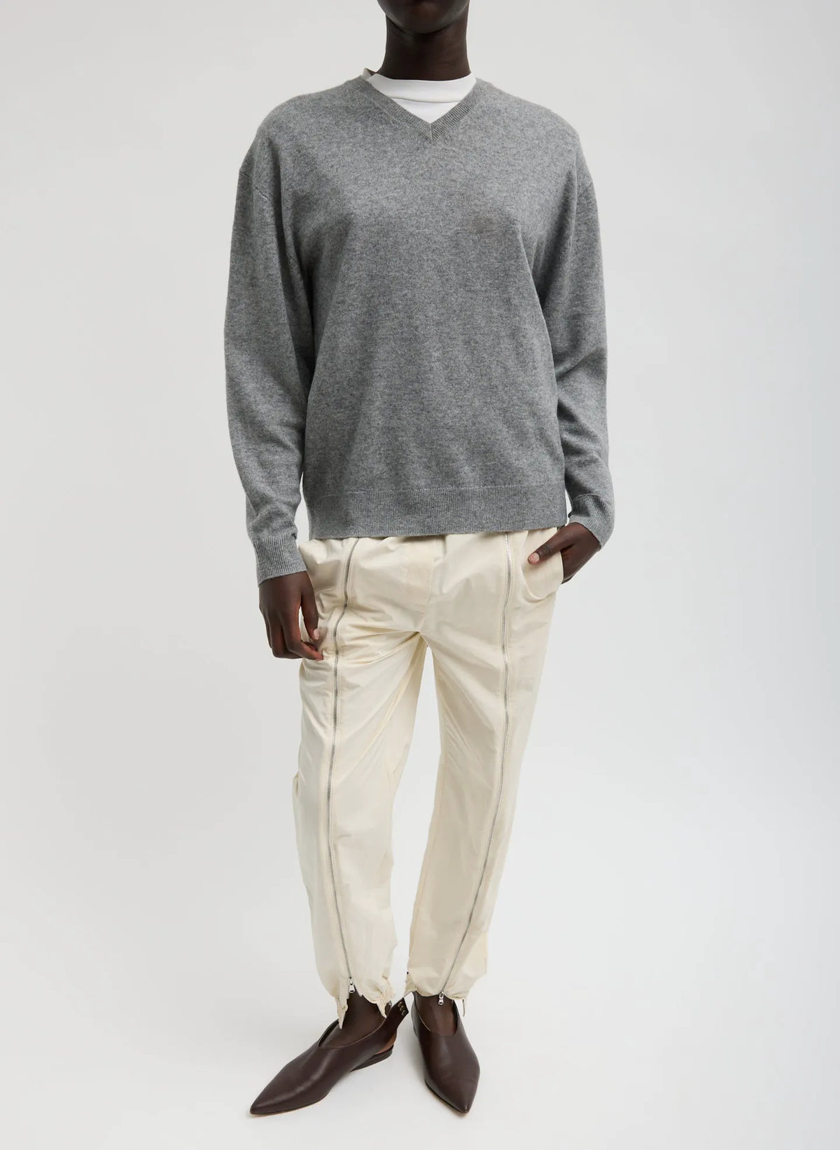 Nylon Zipper Jogger