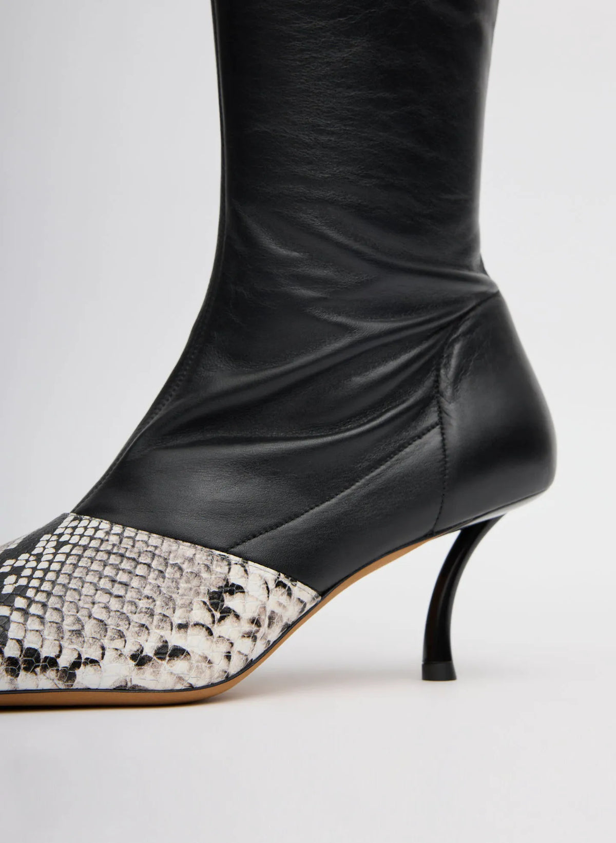 Brannon Snake Embossed Illusion Boot