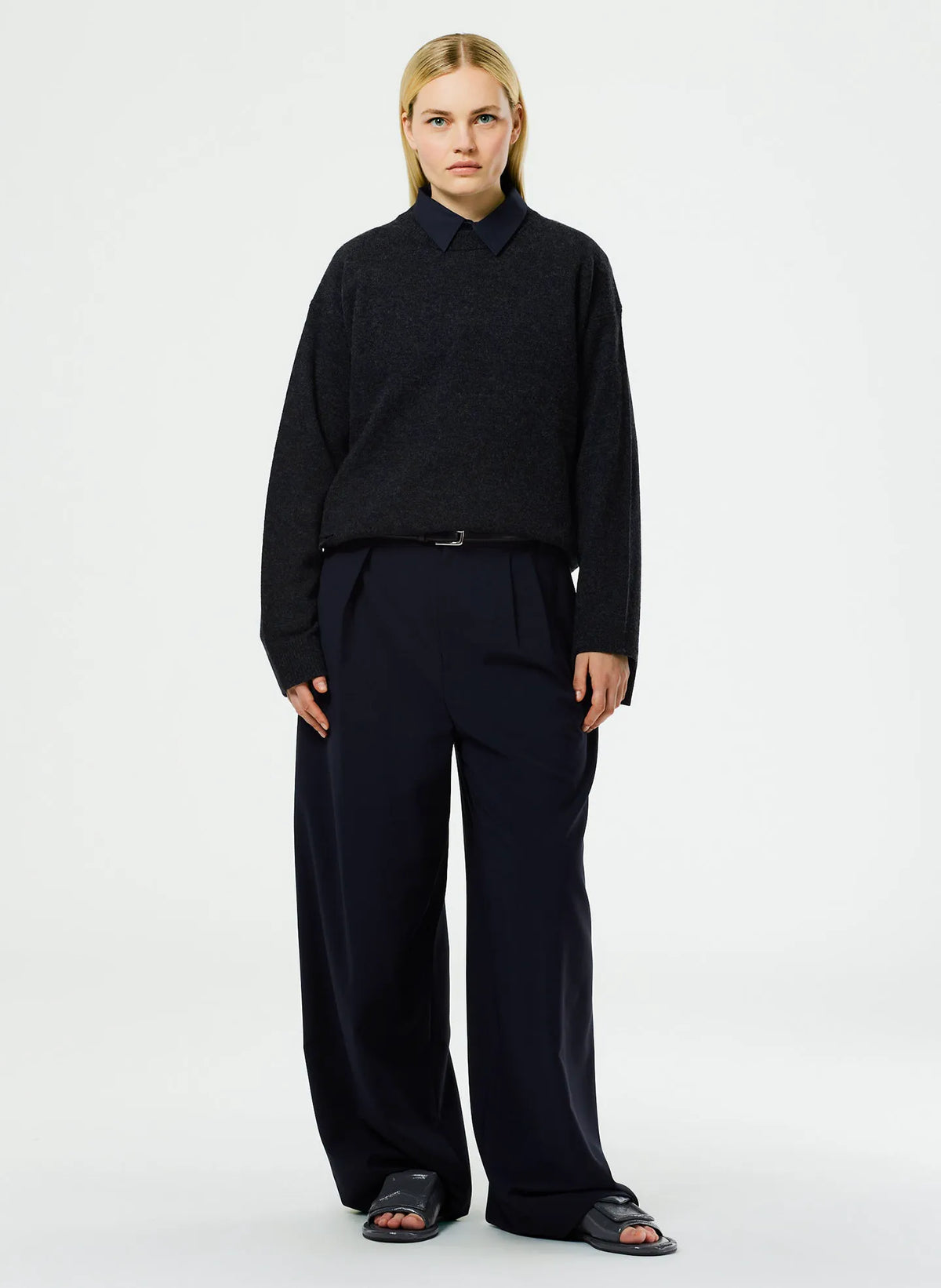 Soft Lambswool Crewneck Easy Pullover