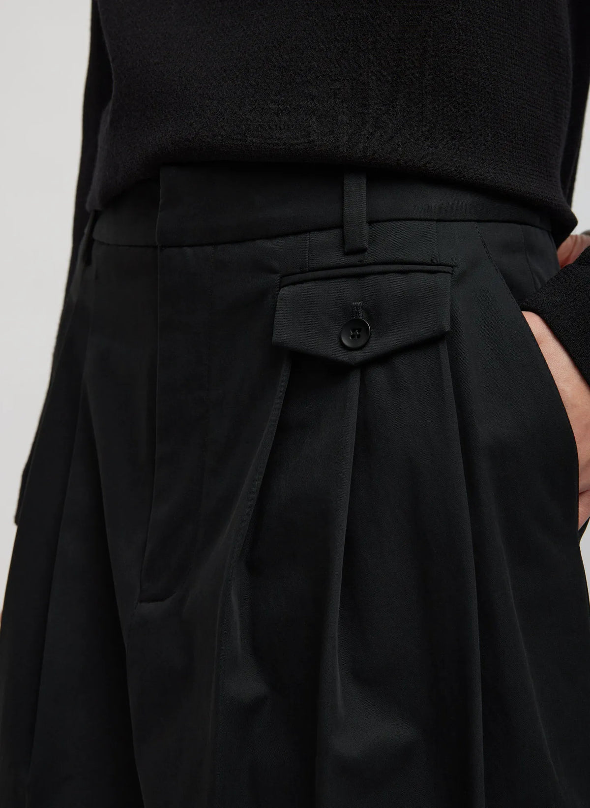 Bio Twill Triple Pleat Skirt