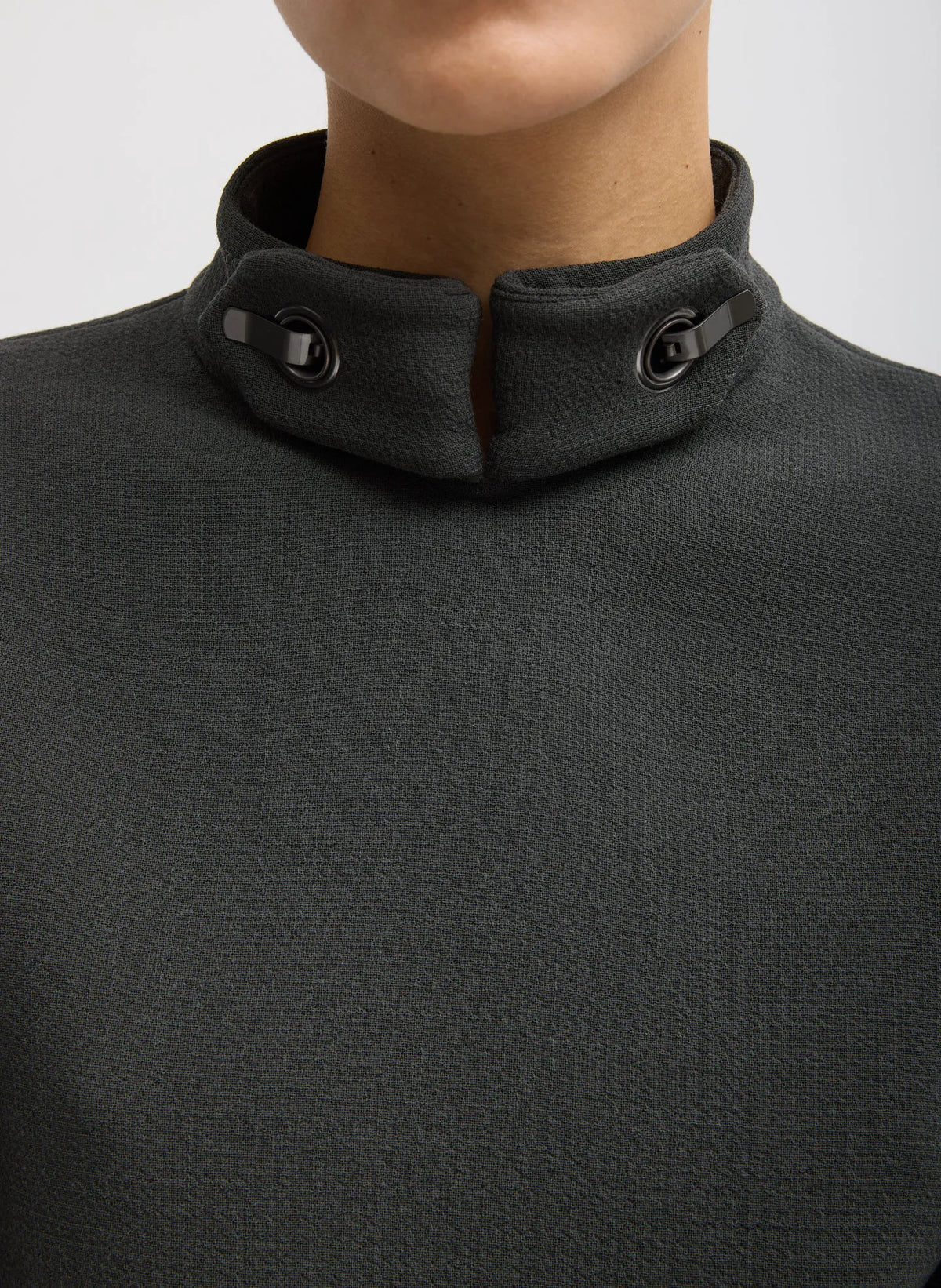 Wool Crepe Fontaine Tunic Top