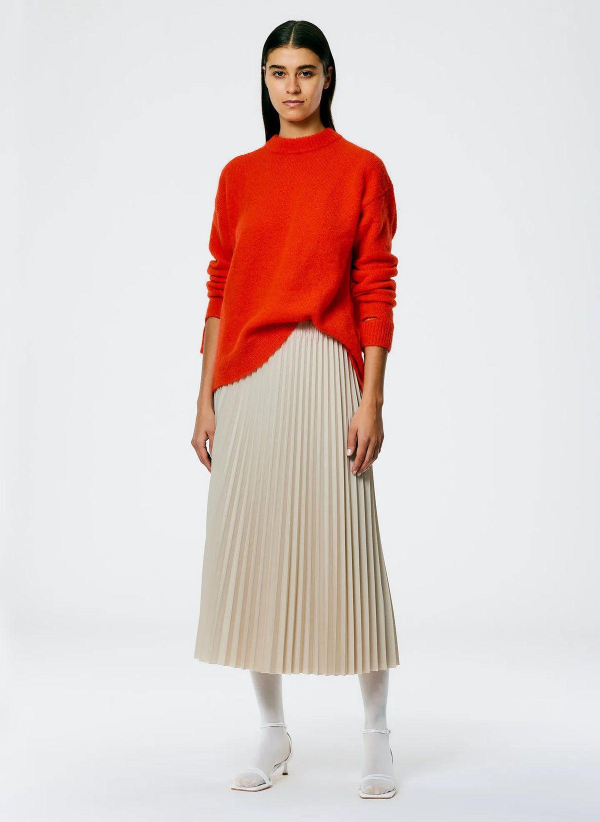 Soft Mohair Crewneck Easy Pullover