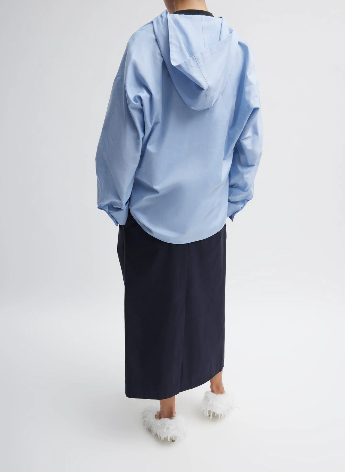 Oxford Shirting Hooded Shirt
