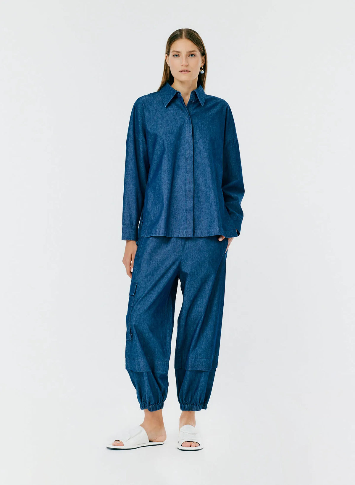 Light Weight Denim Oversized Gabe Shirt