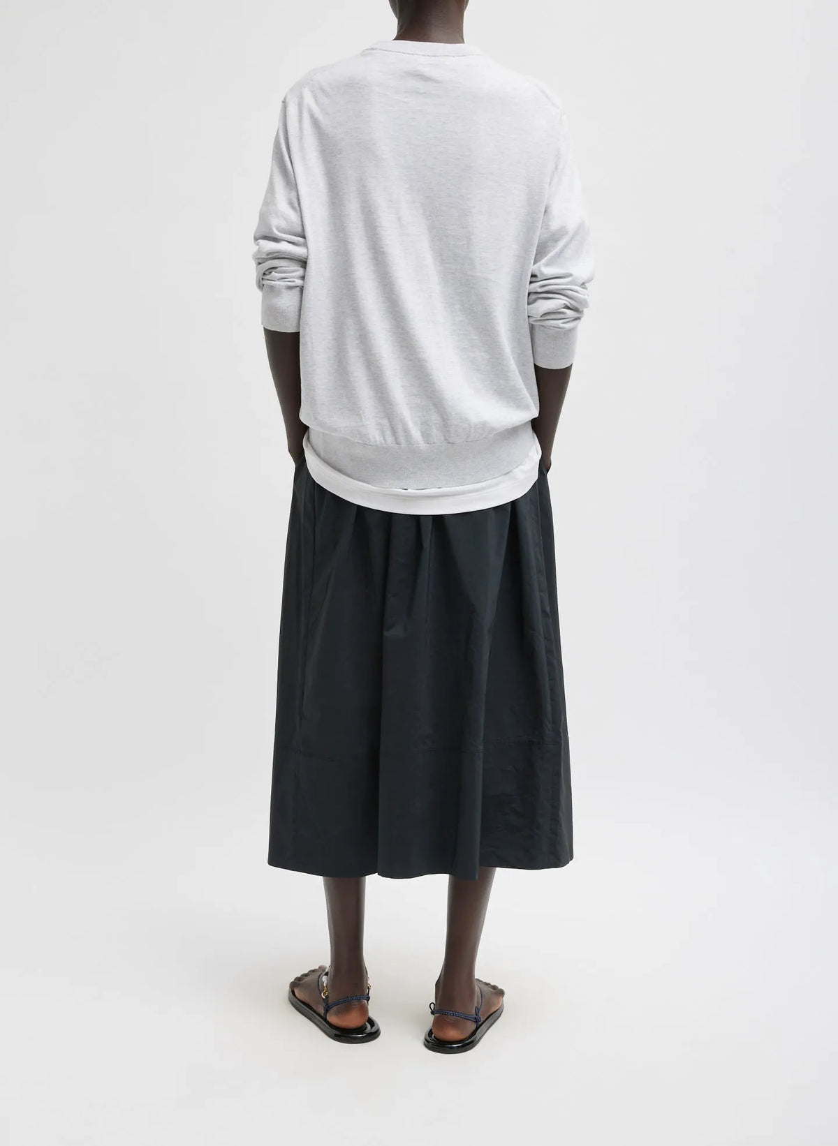 Nylon Pull On Full Skirt