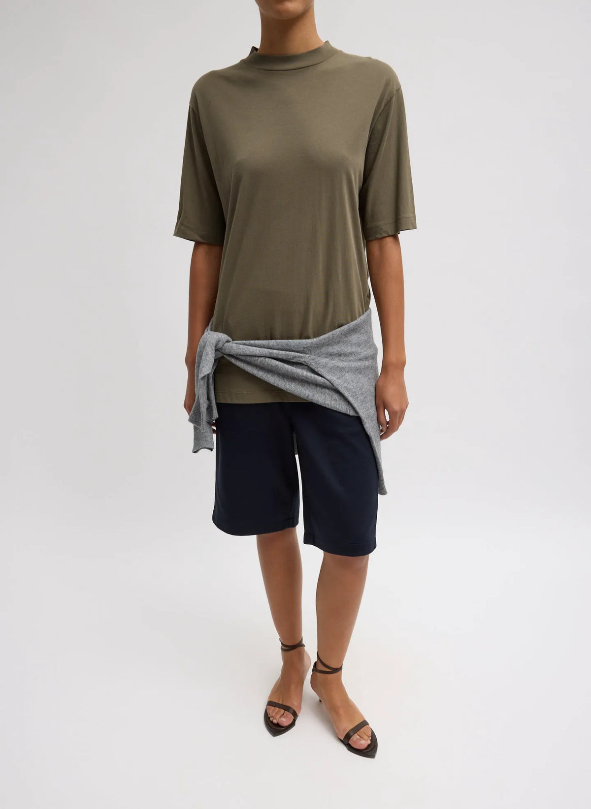 Mock Neck Unisex T-Shirt