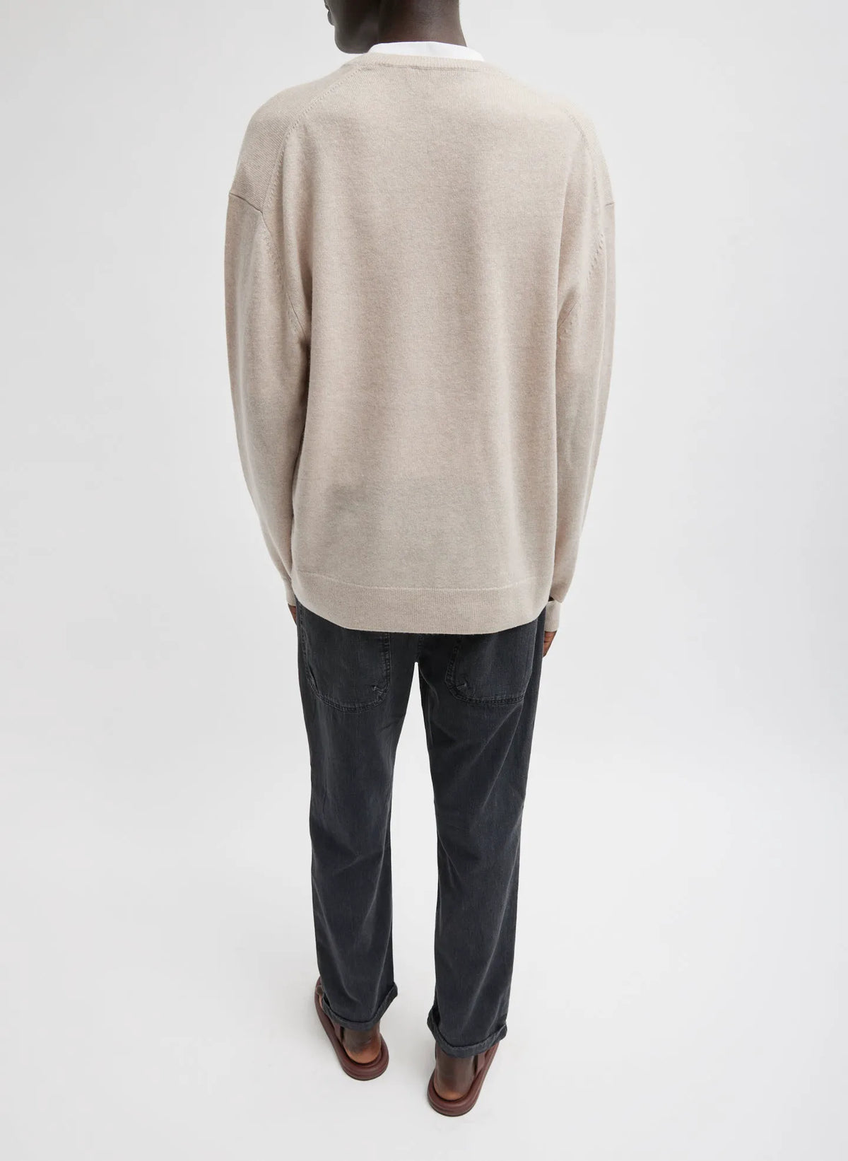 Washable Cashmere Easy V-Neck Sweater
