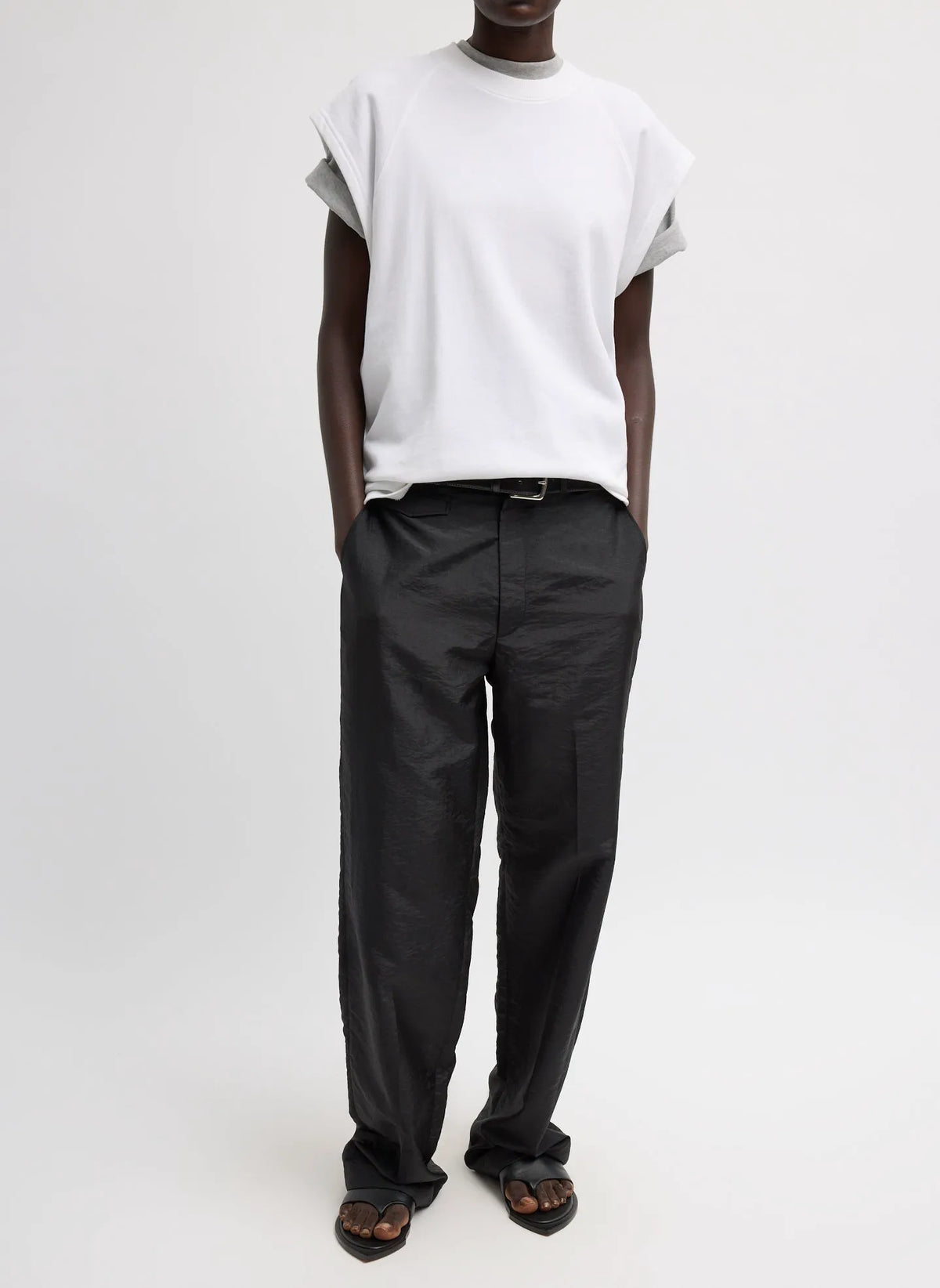 Light Weight Sweatshirting Sleeveless Easy Top