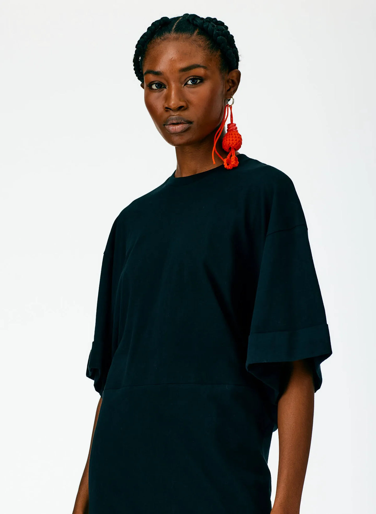 T-Shirting Rolled Sleeve Tunic