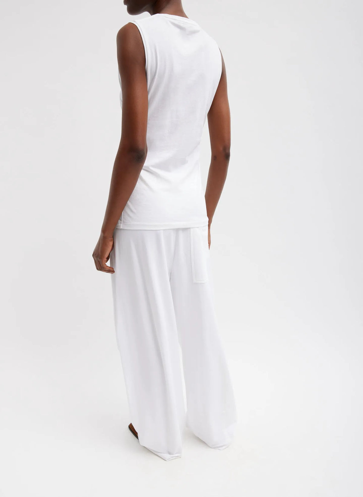 T-Shirting Shirred Crewneck Top