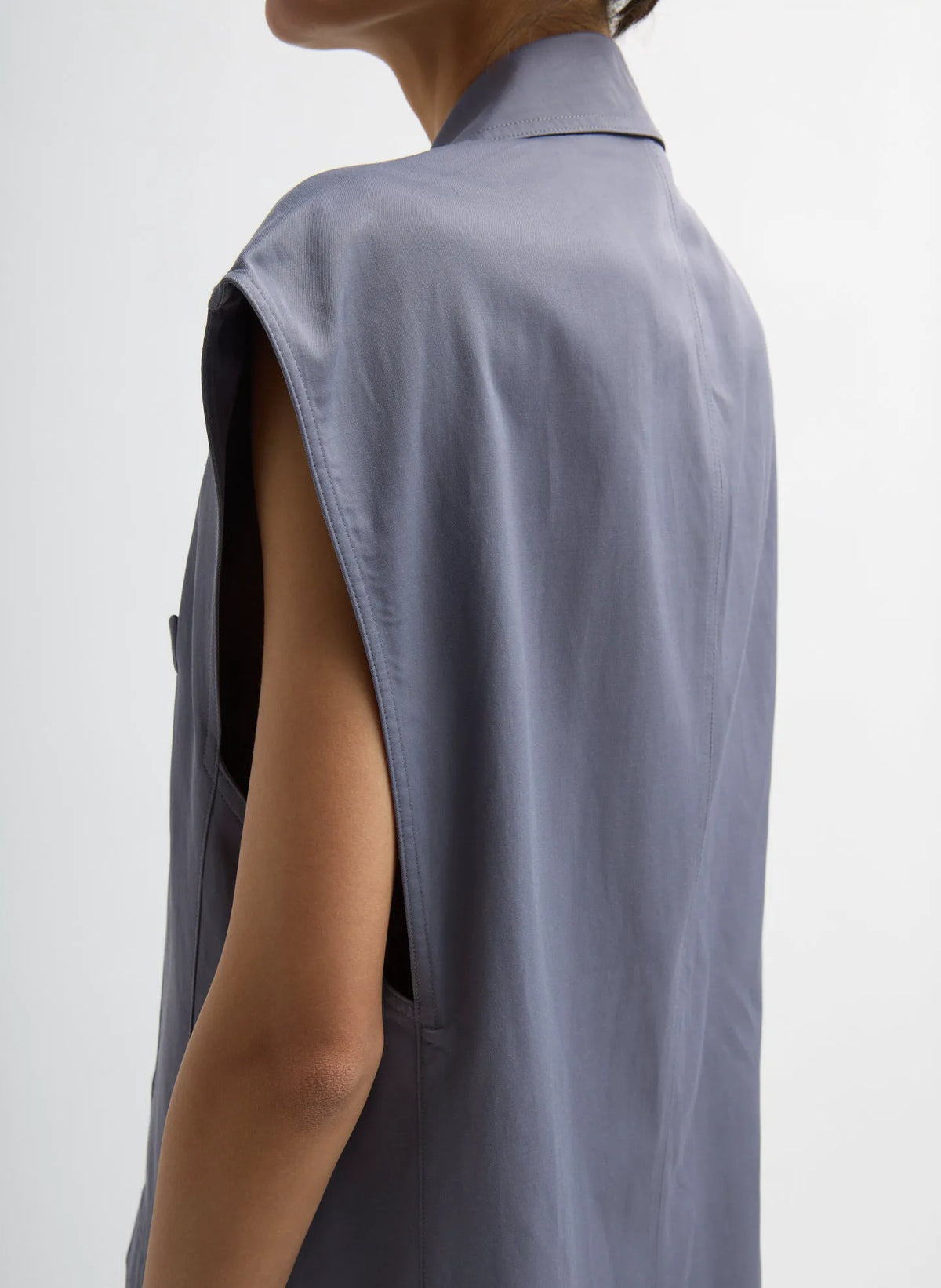Drapey Suiting Oversized Double Breasted Vest
