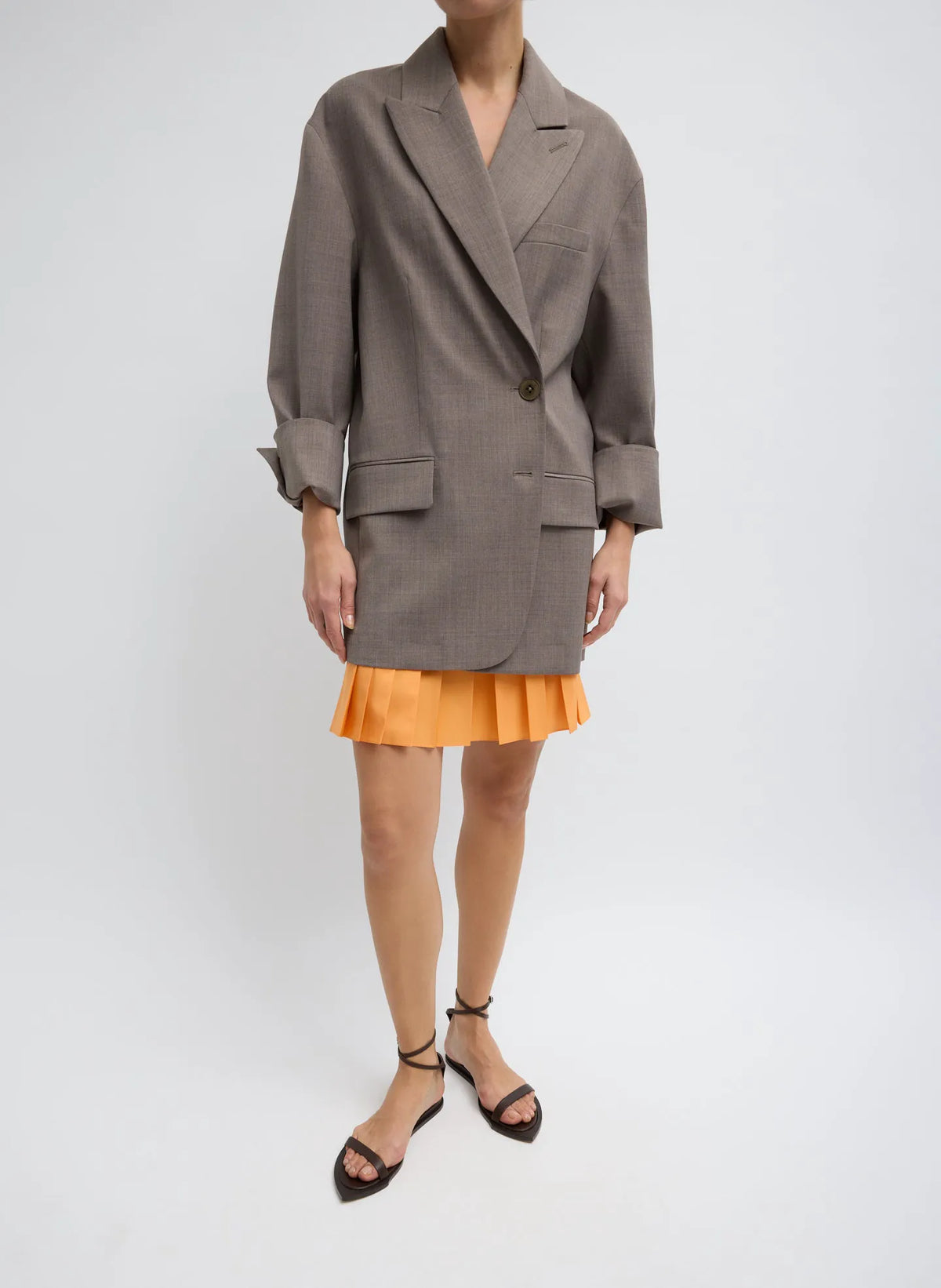 Summer Nylon Pull On Mini Skirt