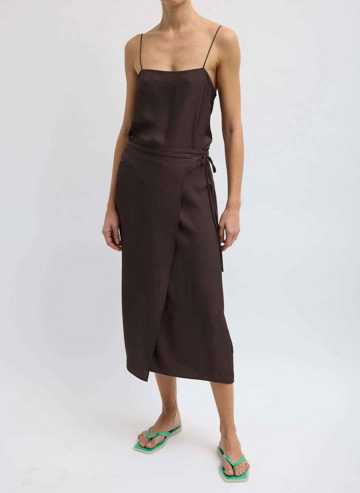 Summer Slip Wrap Skirt