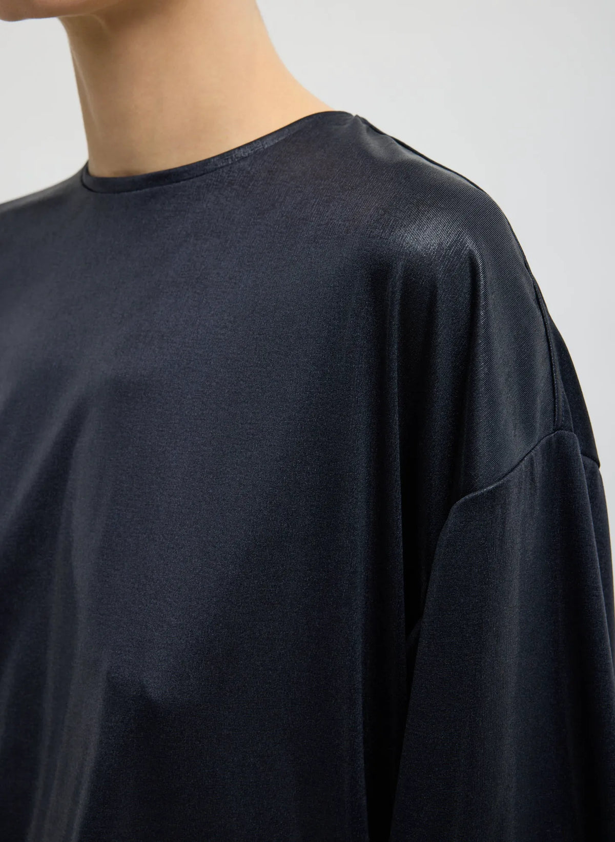 Metallic Knit Easy T-Shirt