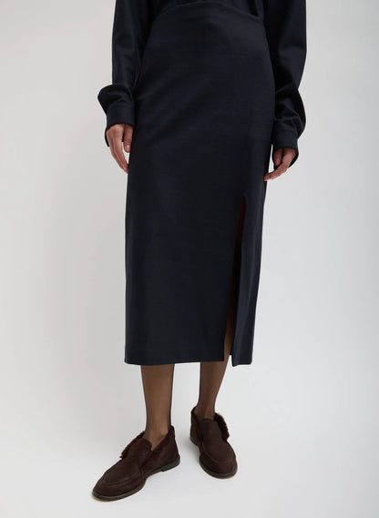 Double Knit Midi Pencil Skirt