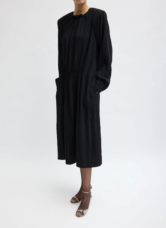 Creased Acetate Drape Merryl Dress