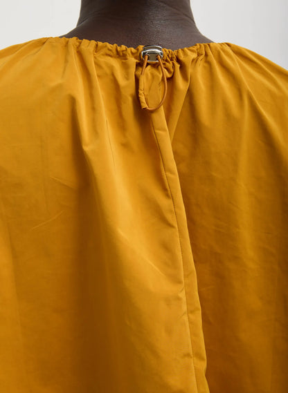 Nylon Shirred Neck Top