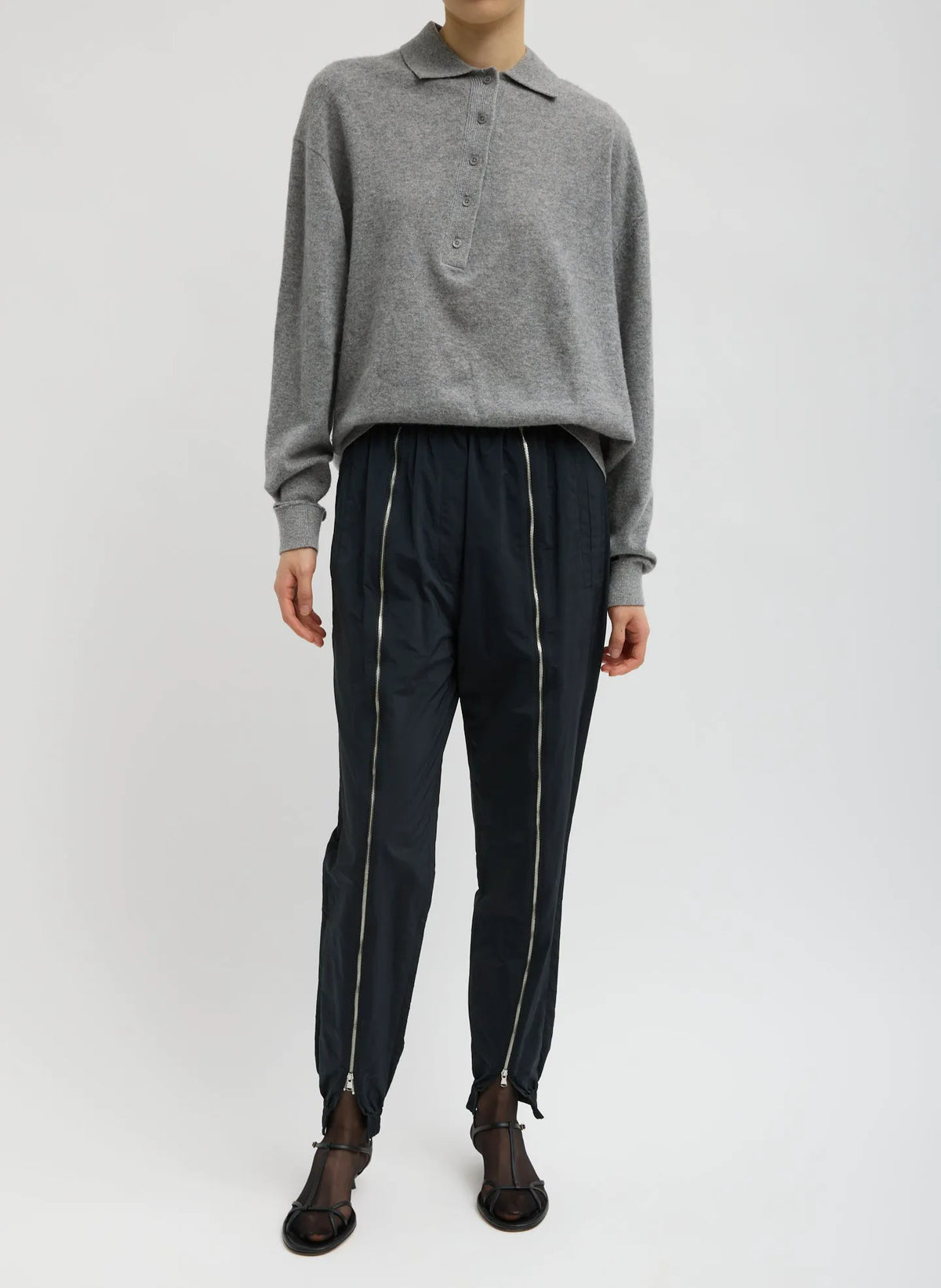 Nylon Zipper Jogger