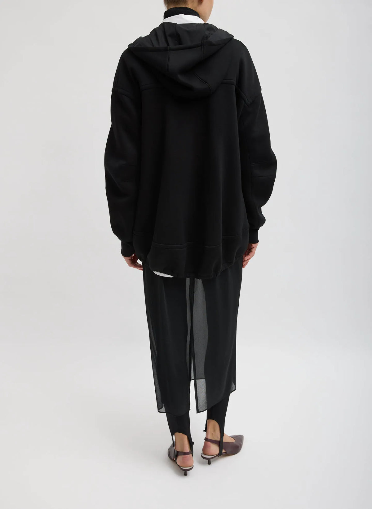 Techy Viscose Zip Up Hoodie