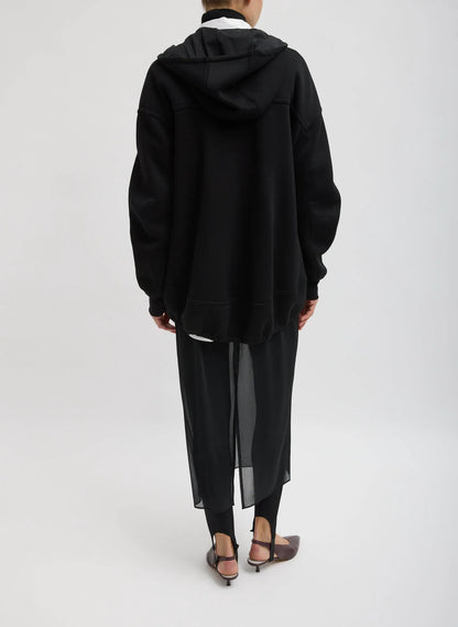Techy Viscose Zip Up Hoodie
