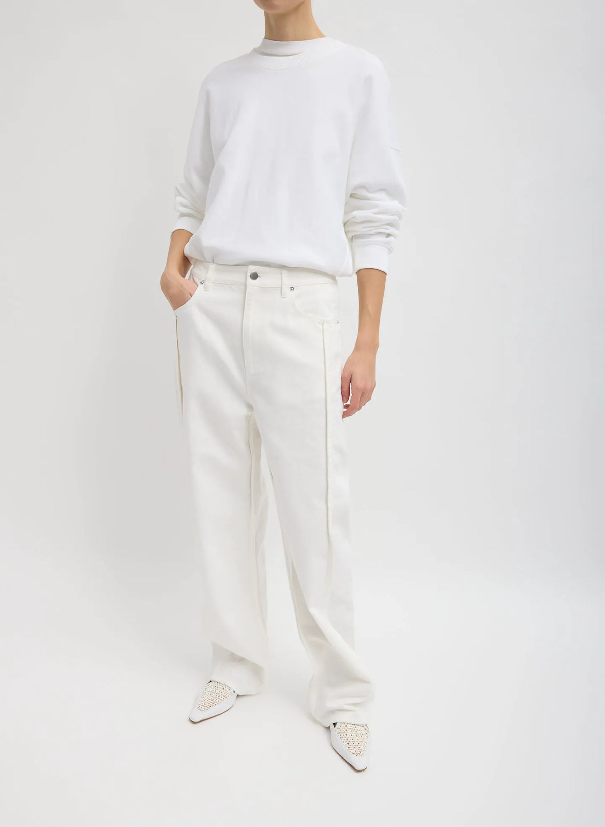 Spring Denim Tuck Jean