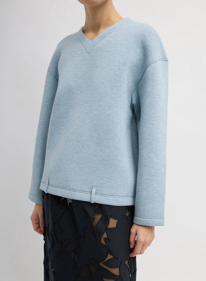Bonded Viscose Easy V-Neck