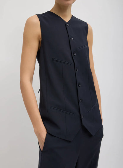 Tropical Wool Easy Vest