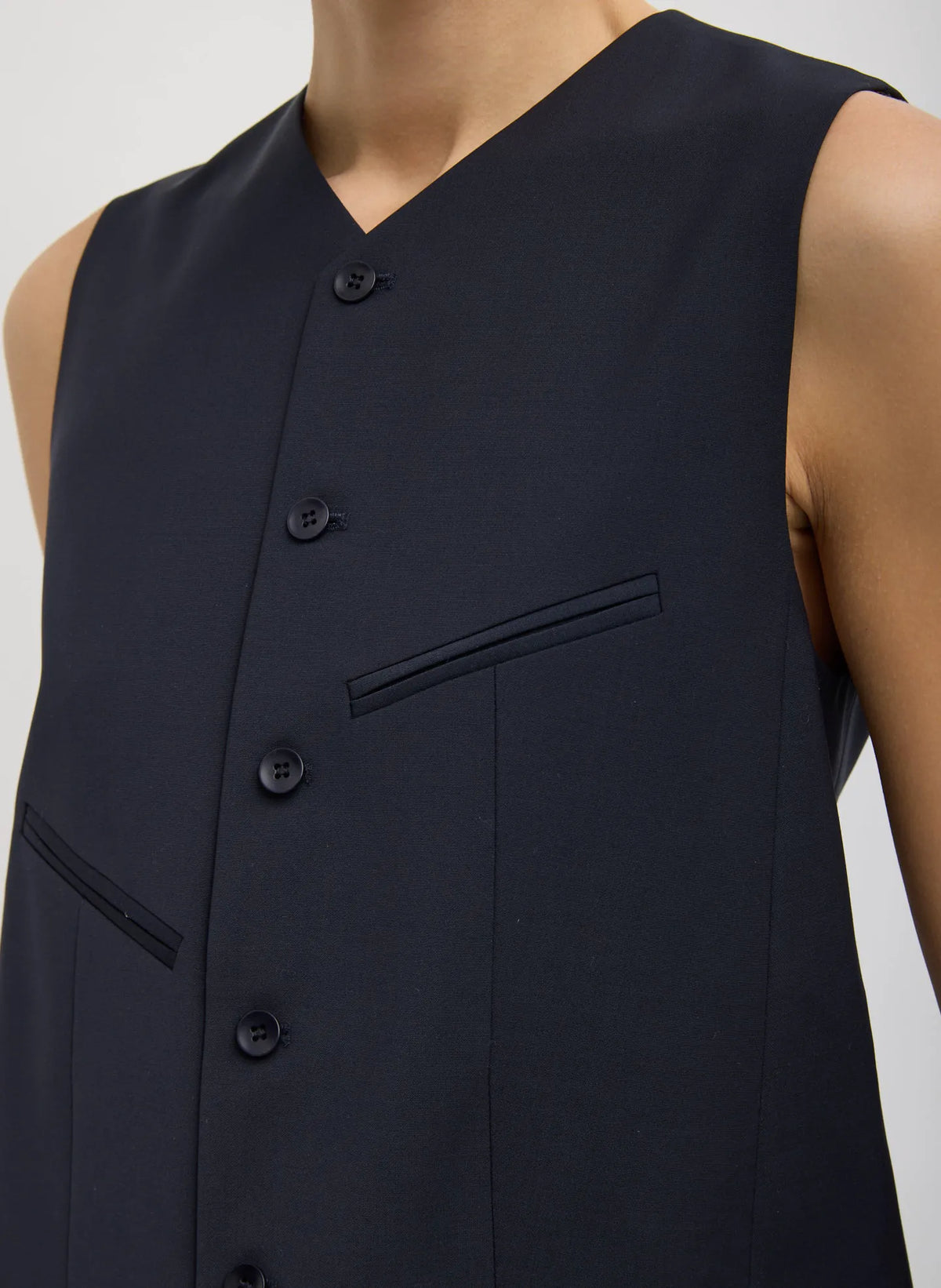 Tropical Wool Easy Vest