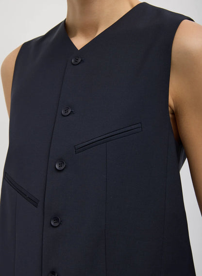 Tropical Wool Easy Vest