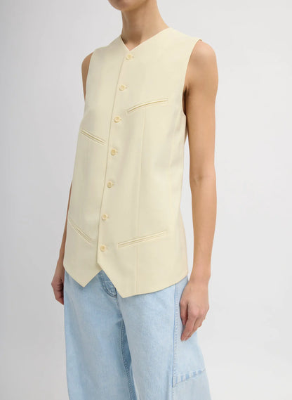 Tropical Wool Easy Vest