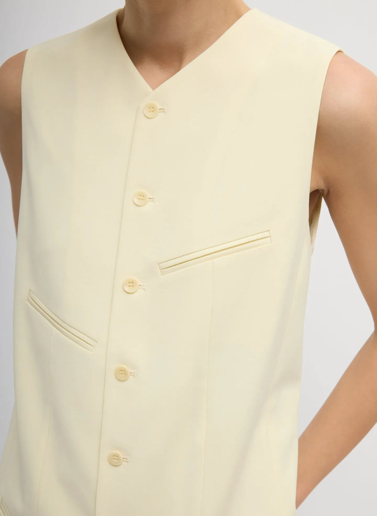 Tropical Wool Easy Vest