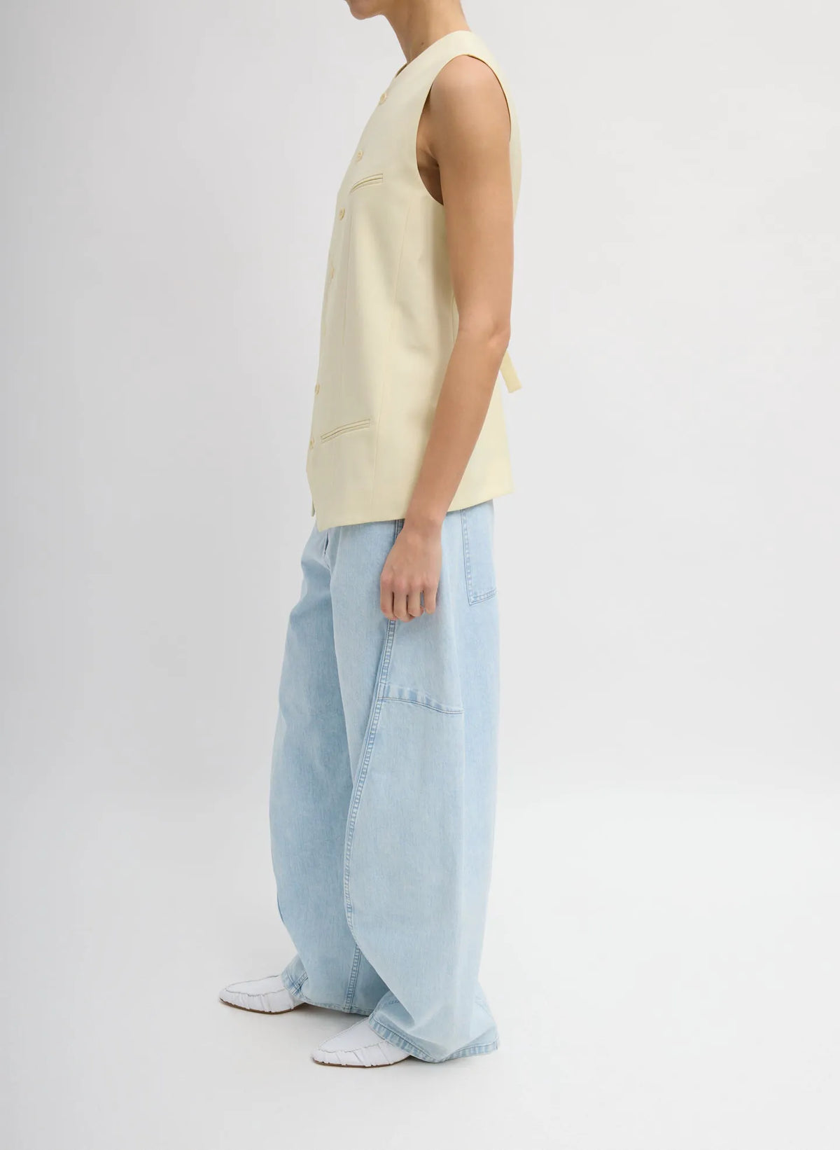 Tropical Wool Easy Vest