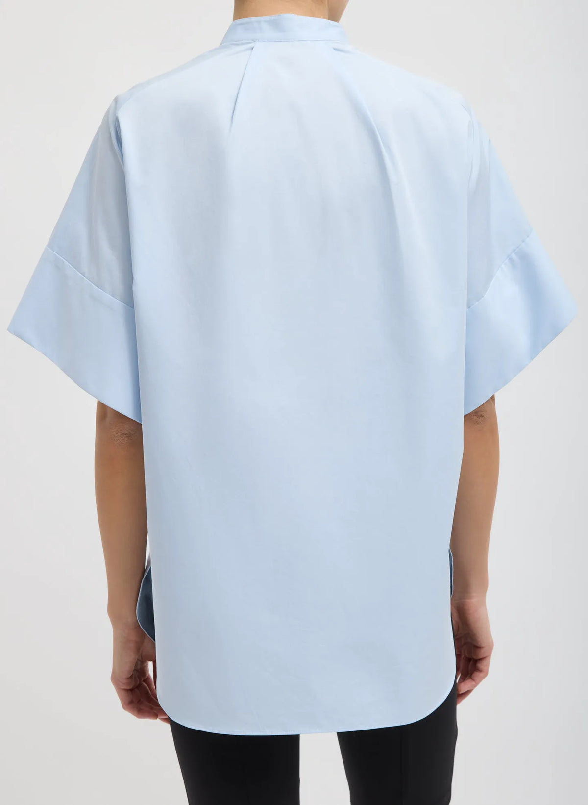 Eco Poplin Raglan Tucked Short Sleeve Shirt
