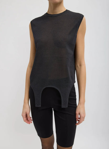 Crispy Sleeveless Sweater