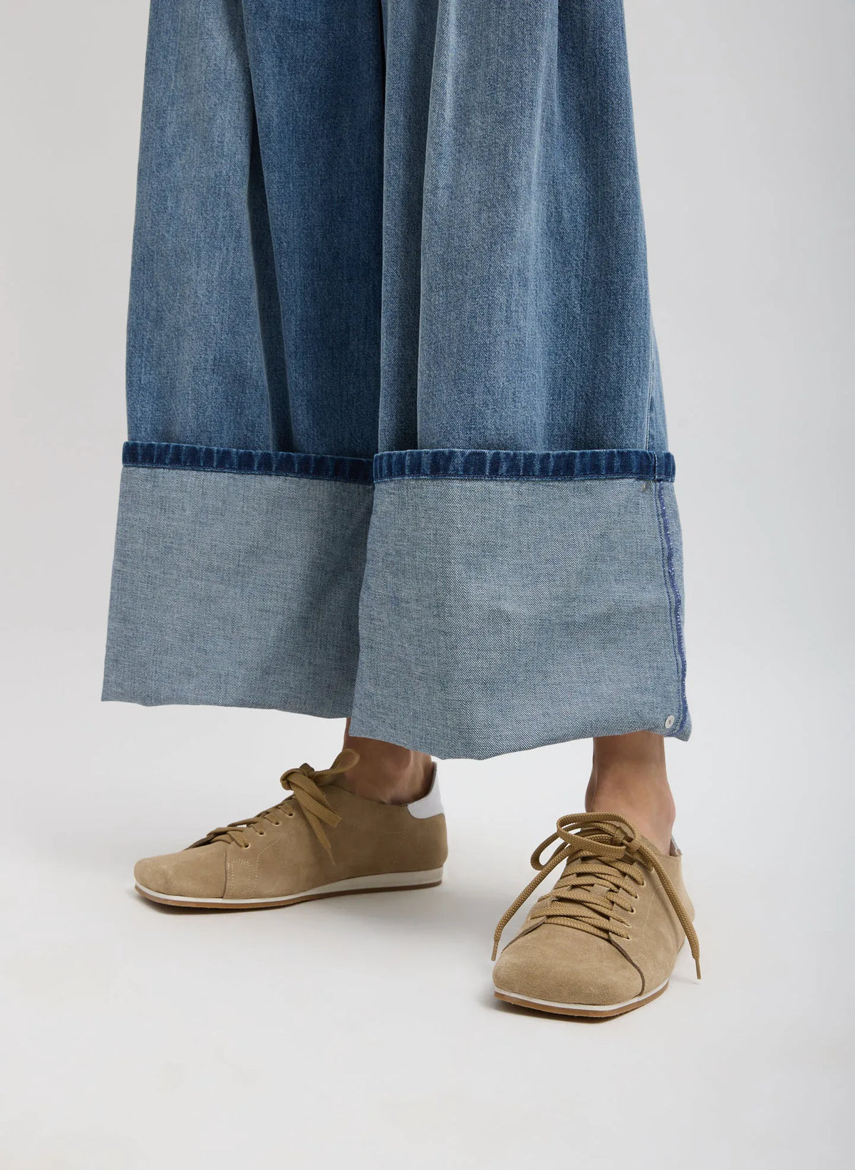 Spring Denim Triple Pleat Jean