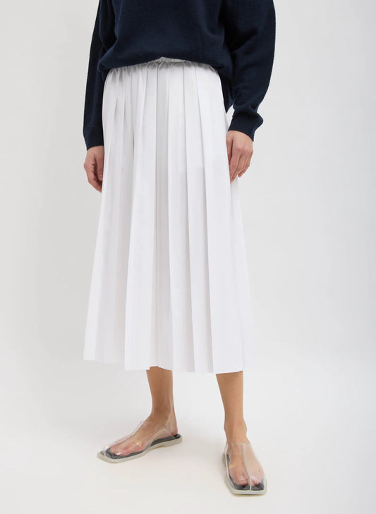 Nylon Pleated Pull On Skirt