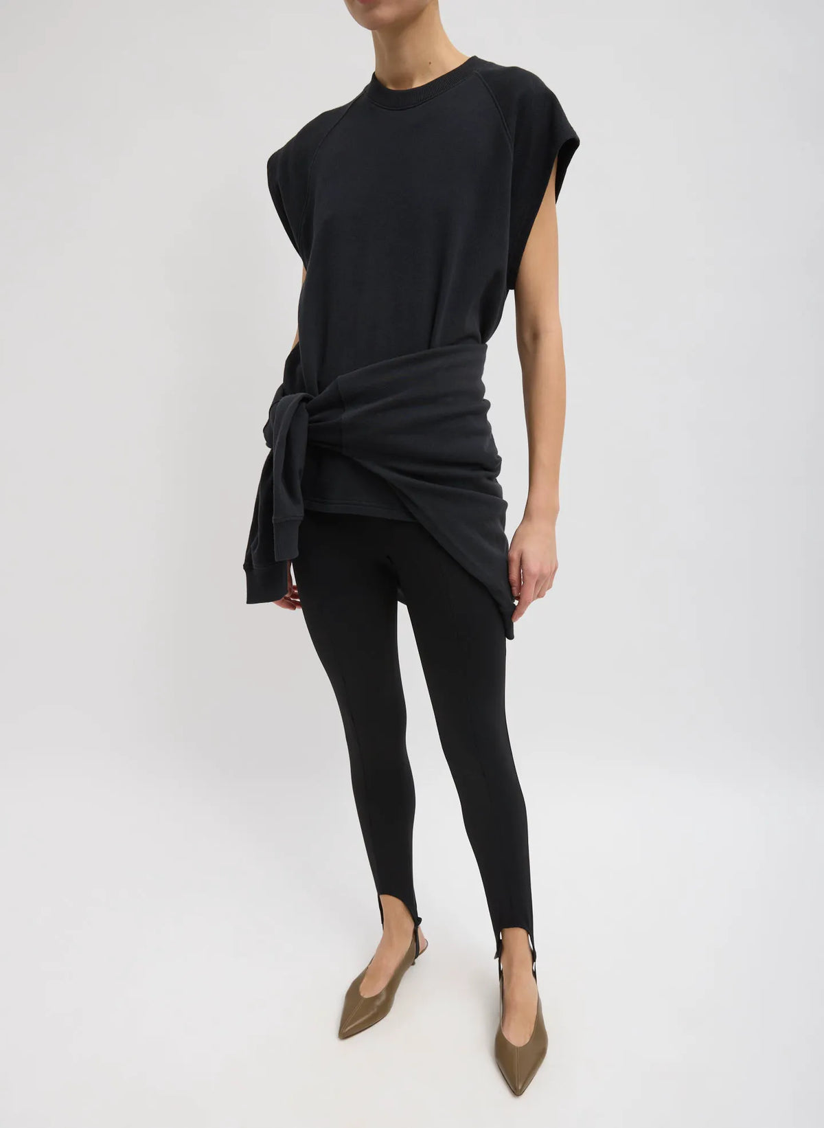 Light Weight Sweatshirting Sleeveless Easy Top