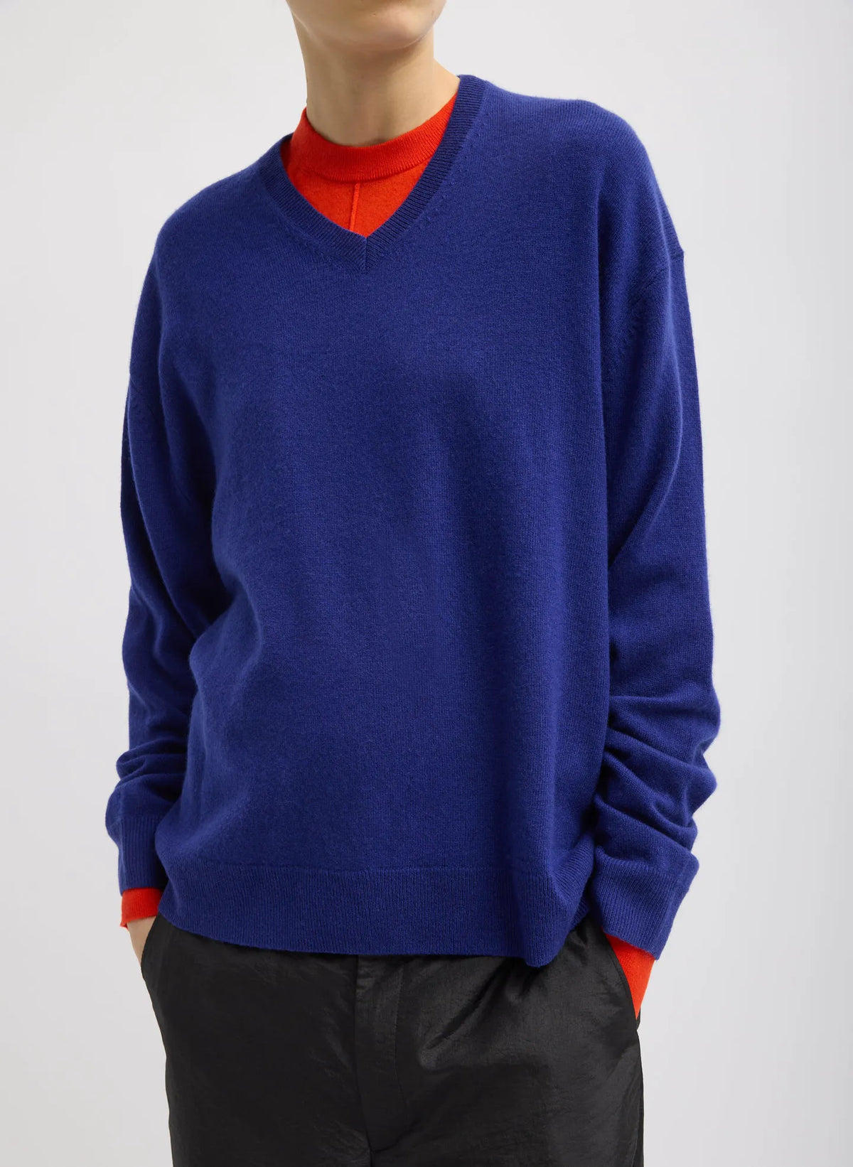 Washable Cashmere Easy V-Neck Sweater