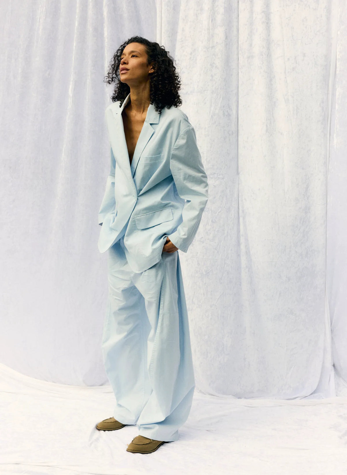 Garment Dyed Silky Cotton Liam Blazer