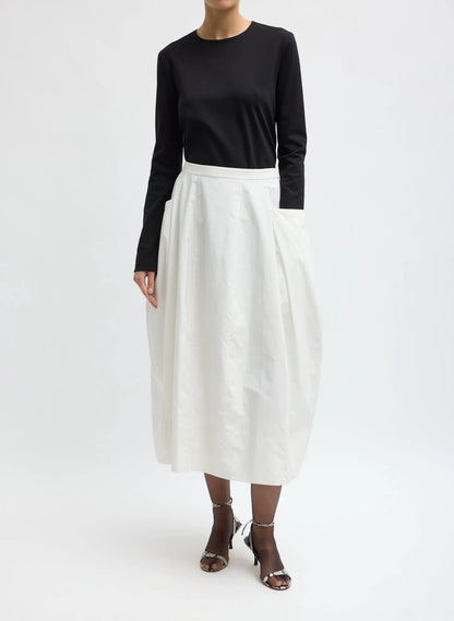 Compact Ultra Stretch Knit Long Sleeve Slim Top