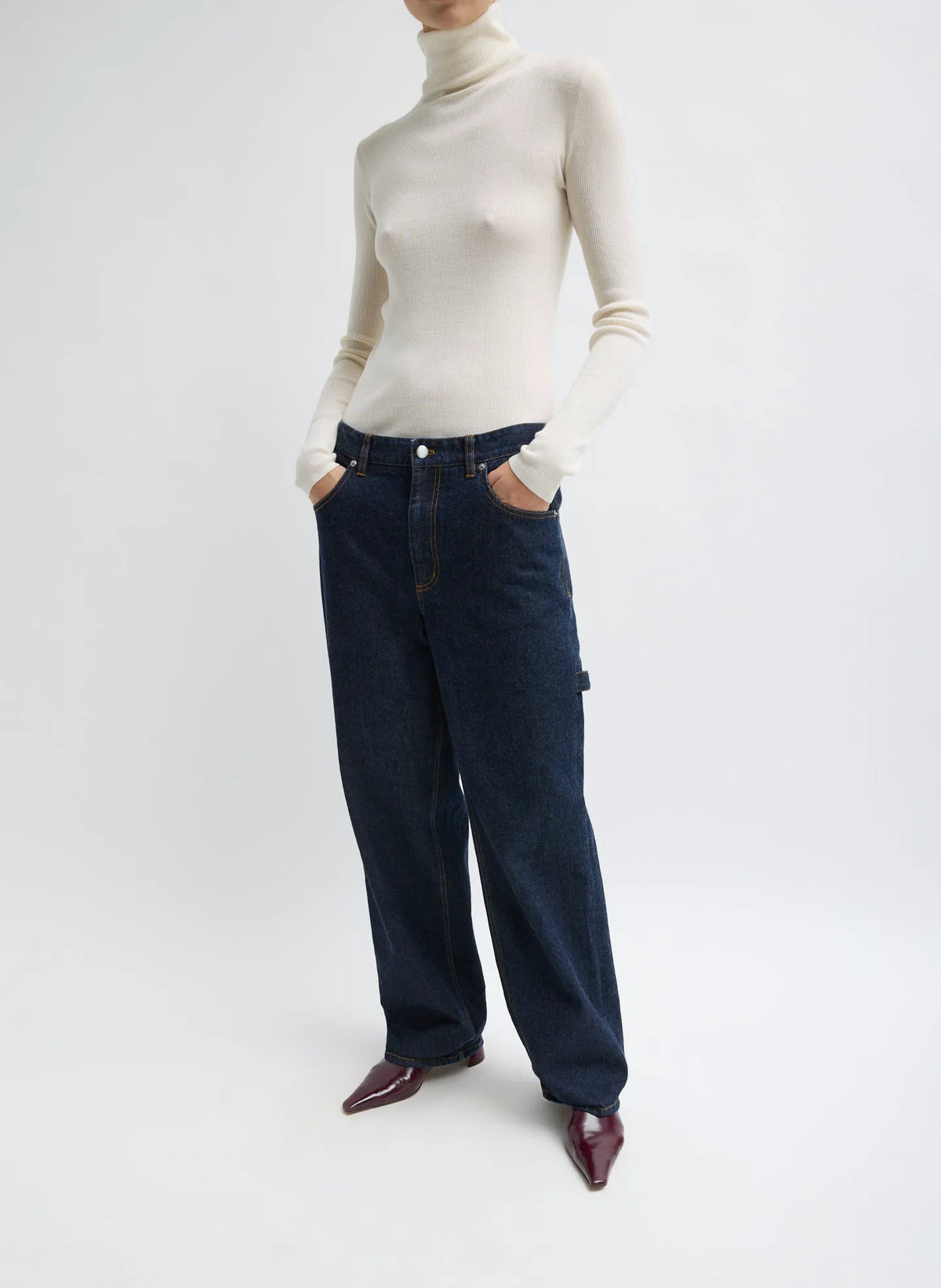 Indigo Denim Slouchy Carpenter Jean