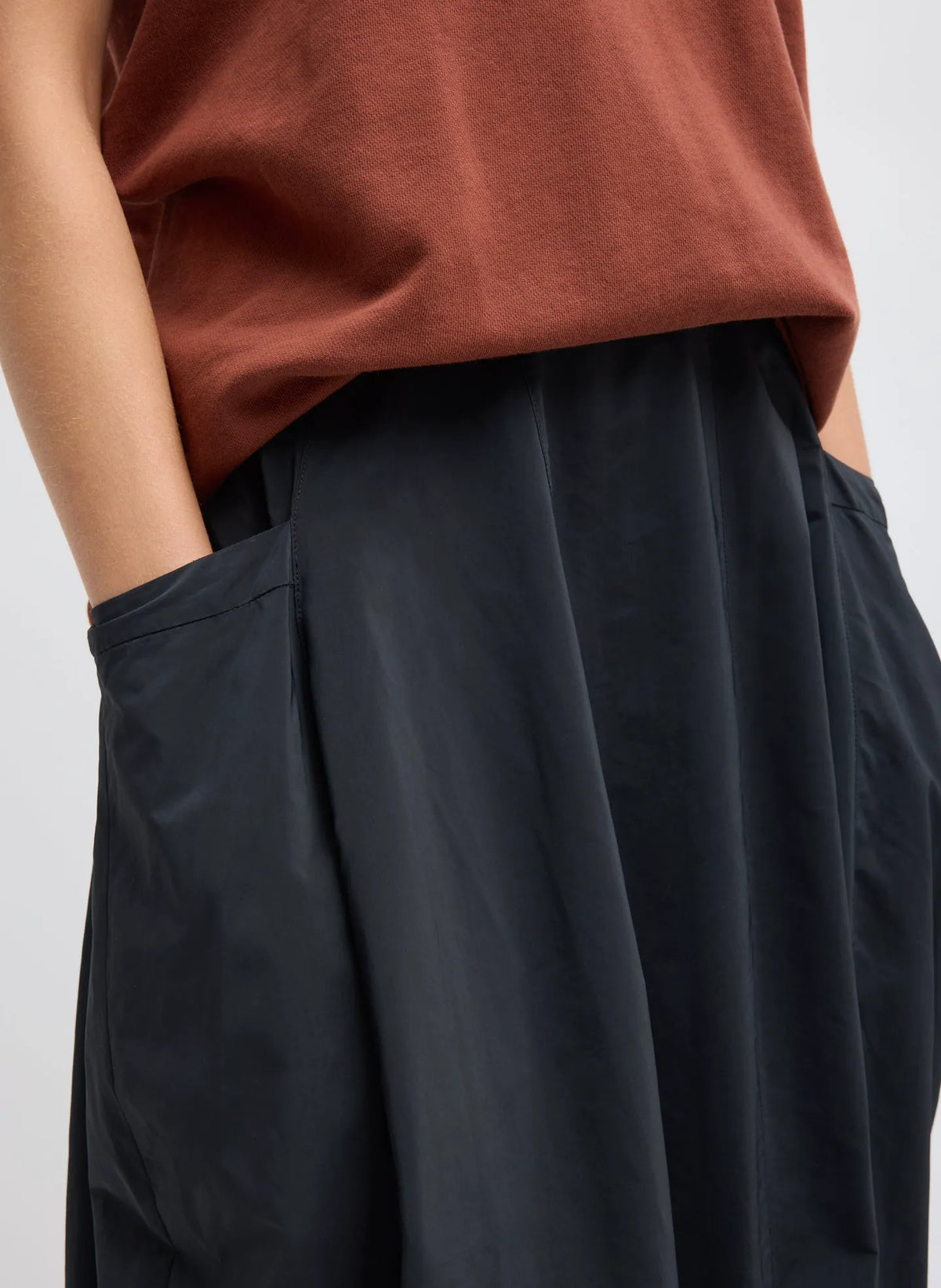 Nylon Lantern Skirt