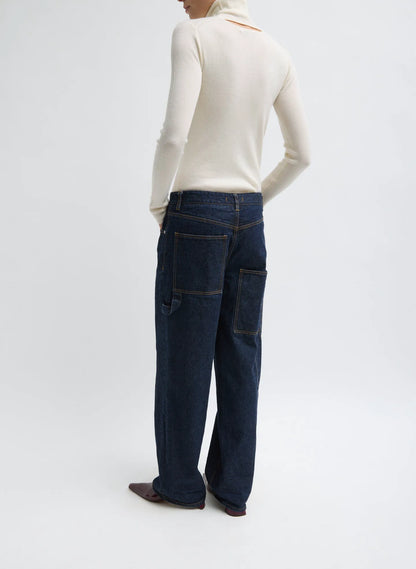 Indigo Denim Slouchy Carpenter Jean