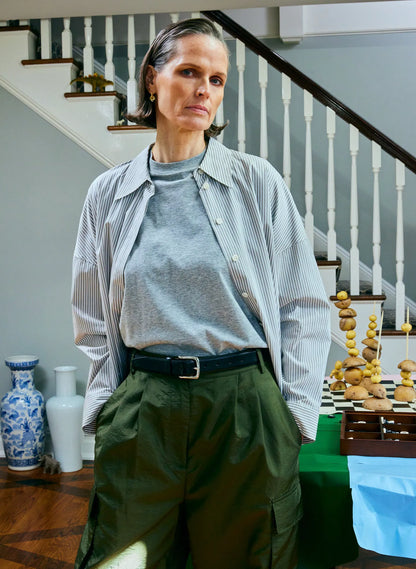 Stella Crispy Nylon Pleated Cargo Pant