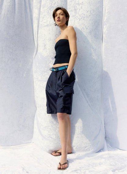 Ribbed Sweater Tube Top