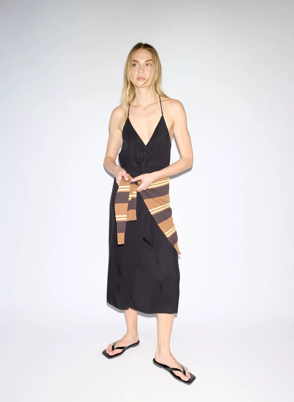 Summer Slip Wrap Dress
