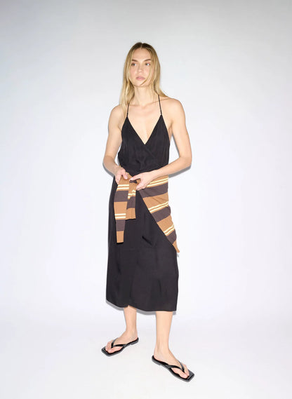 Summer Slip Wrap Dress