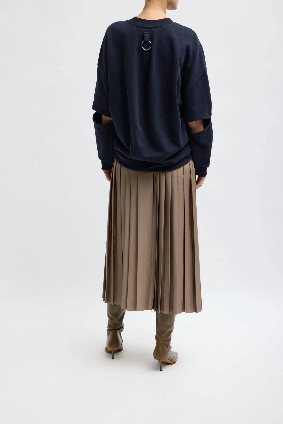 Feather Weight Pleated Pull On Skirt