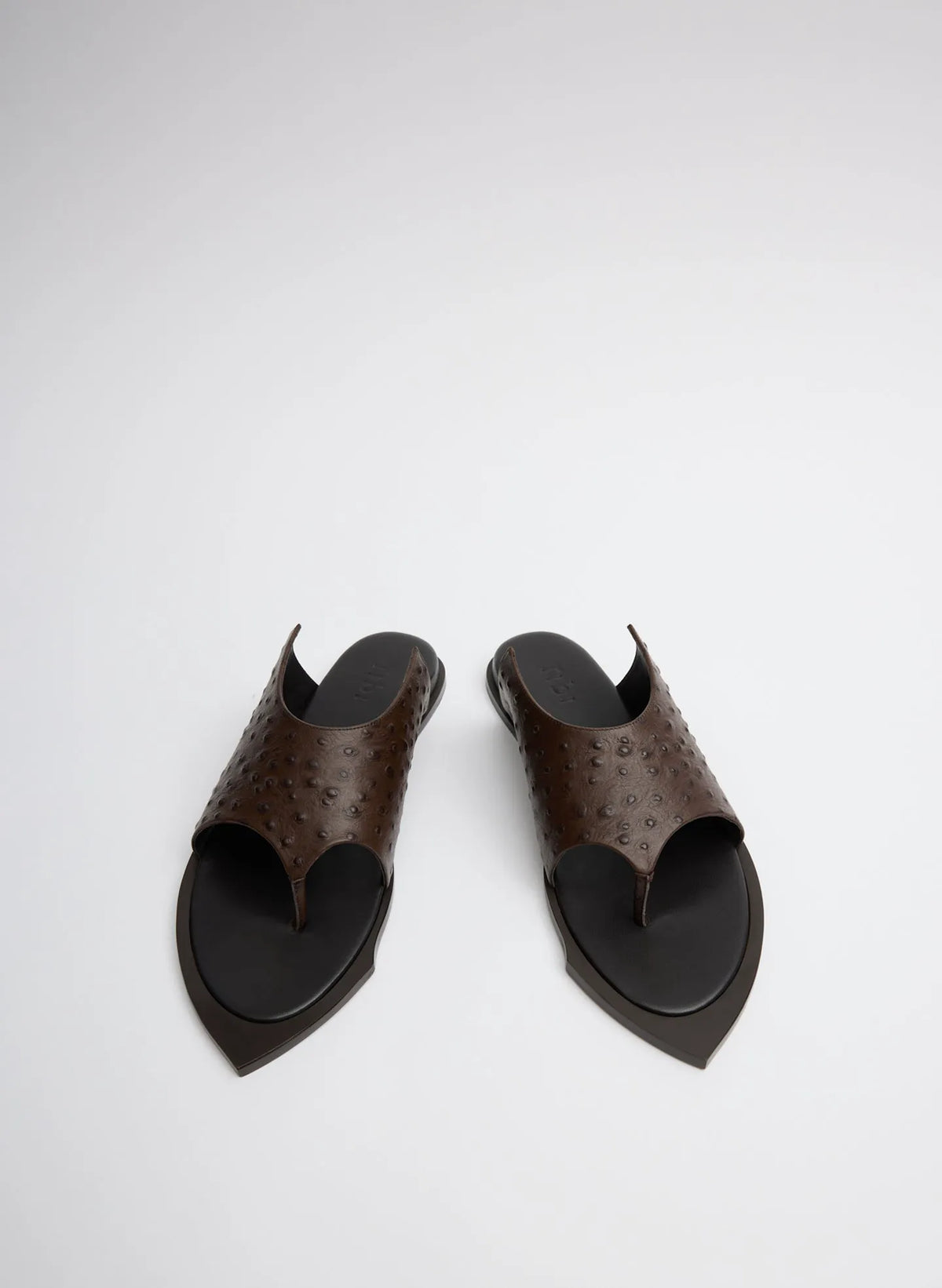 Ostrich Print Gerard Sandal