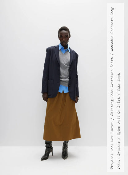 Nylon Pull On Full Skirt